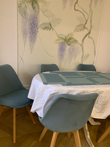 Стул Bonuss blue / wooden legs фото покупателя 120