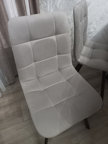 Стул на металлокаркасе Чилли бежевый / белый каркас фото покупателя 908