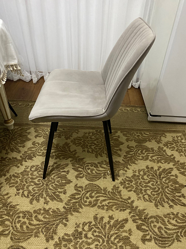 Стул на металлокаркасе Седа 360 К латте (velutto 08) / белый фото покупателя 355