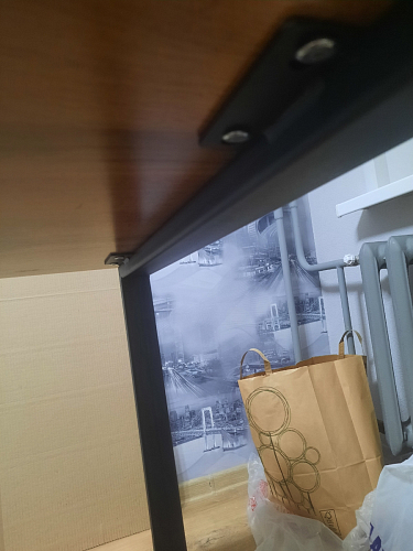 Деревянный стол Лота Лофт 140х80 белый матовый / бетон светлый фото покупателя 273