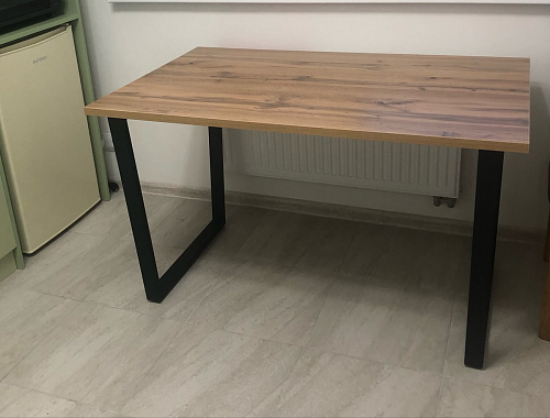 Стол Лота Лофт 120 32 мм бетон / черный матовый фото покупателя 169