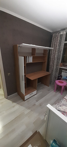 Письменный стол Лайт 03.243 дуб золотой (craft) / белый премиум фото покупателя 110