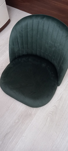 Стул на металлокаркасе Gabi 1 light blue / black / gold фото покупателя 958