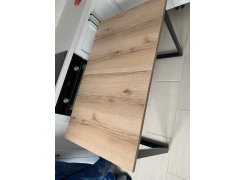 Деревянный стол Лота Лофт 120(160)х75 черный матовый / бетон светлый фото покупателя 266