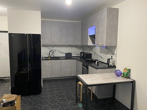 Стол Центавр дуб галифакс / черный матовый фото покупателя 29