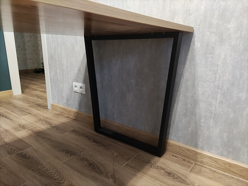 Деревянный стол Лота Лофт 140х80 дуб крафт табачный / черный матовый фото покупателя 544