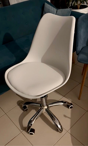 Компьютерное кресло Kolin с подушкой clear / white фото покупателя 512