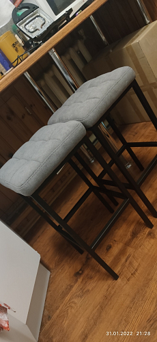 Барный стул Лофт линкольн белый / белый матовый фото покупателя 63