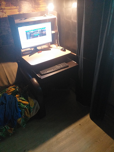 Компьютерный стол Грета-2 белый / дуб крафт золотой фото покупателя 17