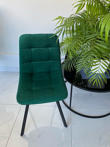 Стул на металлокаркасе Чилли зеленый / черный фото покупателя 717