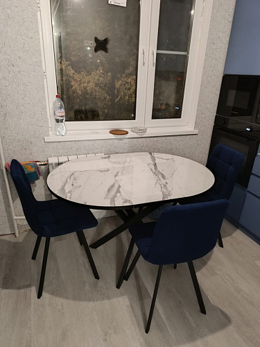 Стул на металлокаркасе Чилли зеленый / белый каркас фото покупателя 574