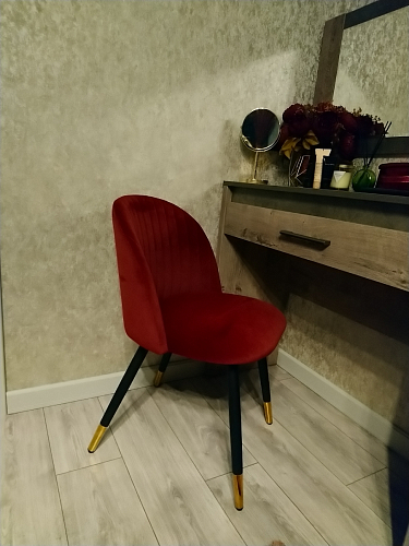 Стул на металлокаркасе Gabi 1 темно-серый / черный фото покупателя 254