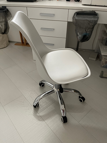 Компьютерное кресло Kolin с подушкой clear / white фото покупателя 224