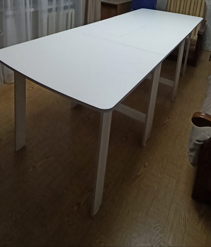 Стол обеденный раздвижной СтК7 дуб молочный фото покупателя 181