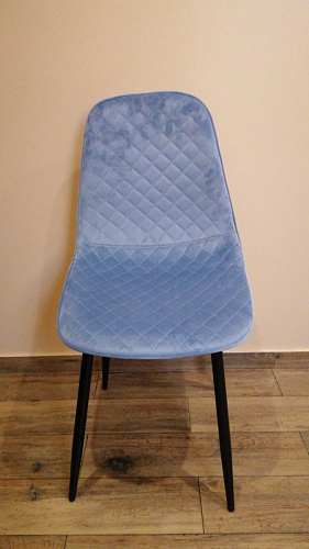 Стул на металлокаркасе Capri голубой фото покупателя 23