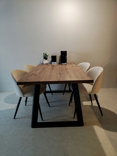 Стул на металлокаркасе Gabi dark beige / black / silver фото покупателя 415