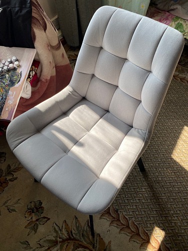 Стул на металлокаркасе Челси бежевый / белый каркас фото покупателя 41