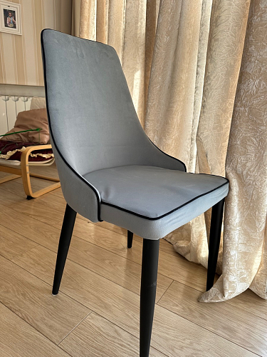 Стул на металлокаркасе Kora gray / black фото покупателя 284