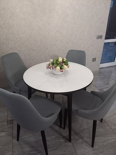 Стул на металлокаркасе Kora black / gray фото покупателя 152