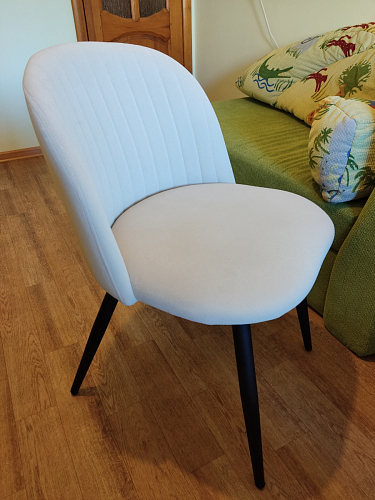 Стул на металлокаркасе Gabi 1 темно-серый / черный фото покупателя 110