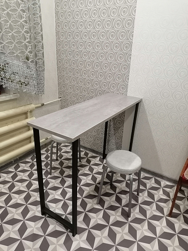 Барная стойка Дилан Лофт 120х40х98 дуб делано темный фото покупателя 92