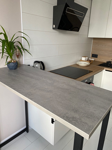 Барная стойка Дилан Лофт 120х60х90 бетон фото покупателя 121