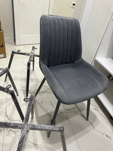 Стул на металлокаркасе Седа К латте / черный фото покупателя 135