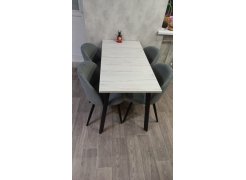 Стул на металлокаркасе Gabi 1 gray / black фото покупателя 63