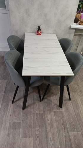 Стул на металлокаркасе Gabi 1 light purple / black фото покупателя 63