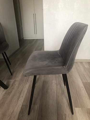 Стул на металлокаркасе Седа 360 К латте (velutto 08) / белый фото покупателя 256