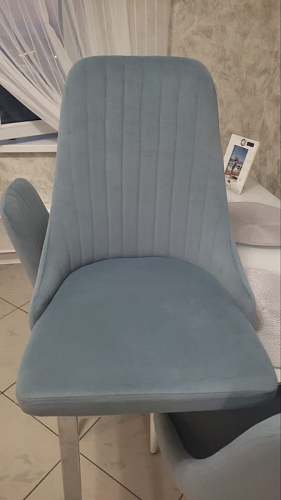 Стул на металлокаркасе Kora dark gray / black фото покупателя 156