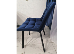 Стул на металлокаркасе Челси латте / черный фото покупателя 153