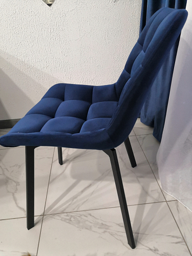 Стул на металлокаркасе Челси велюр коричневый / черный каркас фото покупателя 153