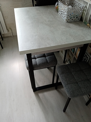 Стол Форли бетон / черный матовый фото покупателя 56