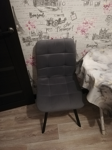 Стул на металлокаркасе Чилли черный / зеленый фото покупателя 363