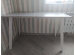 Стол Тринити Лофт 120 32 мм бетон / черный матовый фото покупателя 105