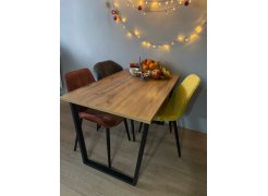 Стол Лота Лофт 140 25 мм юта / белый матовый фото покупателя 574