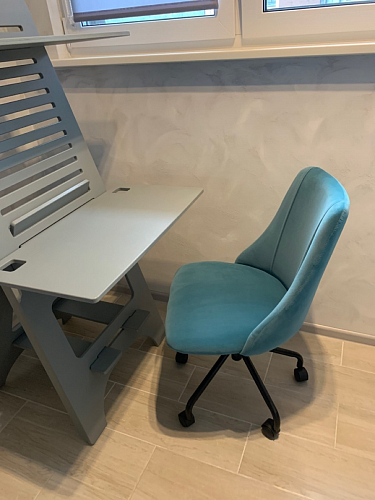 Компьютерное кресло Kosmo light blue фото покупателя 3