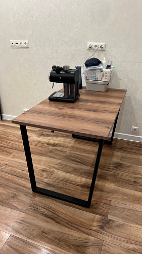 Деревянный стол Лота Лофт 140х80 черный матовый / бетон светлый фото покупателя 756