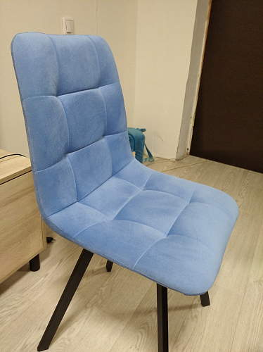 Стул на металлокаркасе Чилли черный / зеленый фото покупателя 894