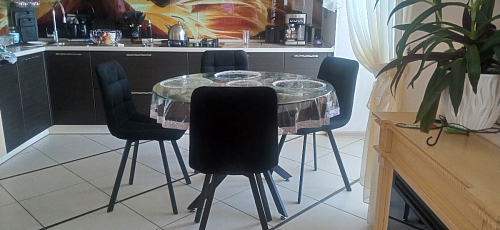 Стул на металлокаркасе Чилли синий / белый фото покупателя 333