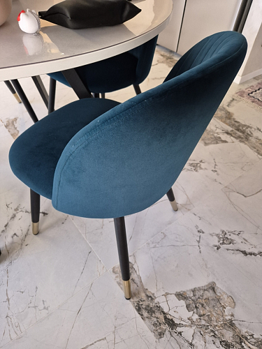 Стул на металлокаркасе Gabi 1 dark gray / black фото покупателя 613