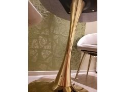 Деревянный стол Dorian 70x75 бежевый / золотой фото покупателя 23