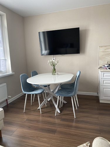 Стул на металлокаркасе Capri голубой фото покупателя 14