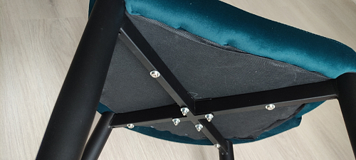 Стул на металлокаркасе Kora dark gray / black фото покупателя 273