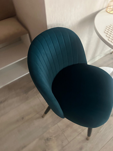 Стул на металлокаркасе Gabi dark beige / black / silver фото покупателя 586