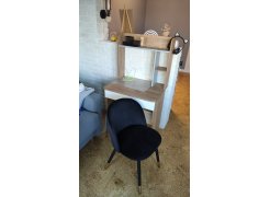 Стул на металлокаркасе Gabi 1 бежевый / черный с серебряными наконечниками фото покупателя 330