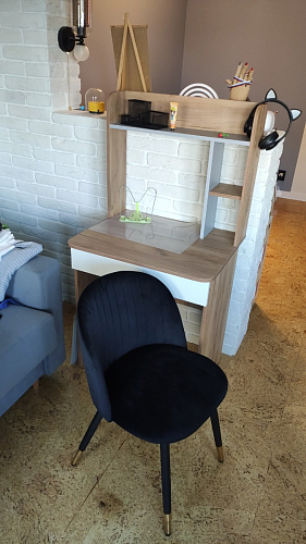 Стул на металлокаркасе Gabi gray / black фото покупателя 330