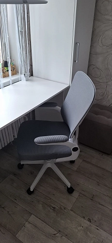 Компьютерное кресло Konfi light gray / blue / white фото покупателя 13