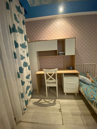 Письменный стол Комфорт 12.95 N дуб сонома / белый PE шагрень фото покупателя 24